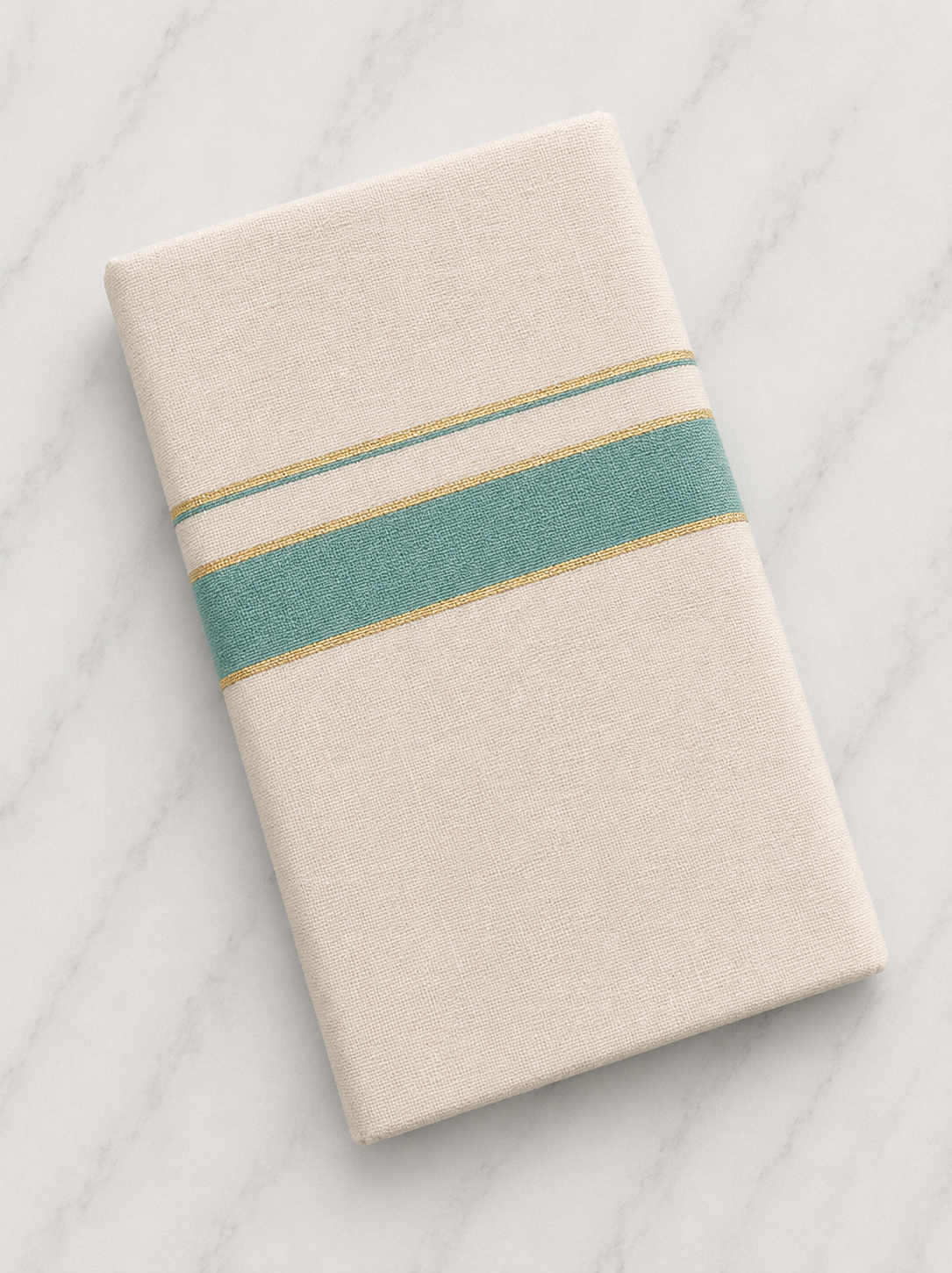 Gold and Mint Green Zari-Off White Handloom Dhothi